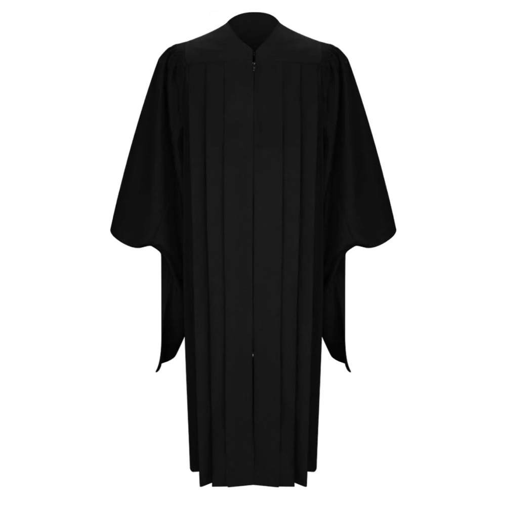 Classic Black Masters Graduation Gown